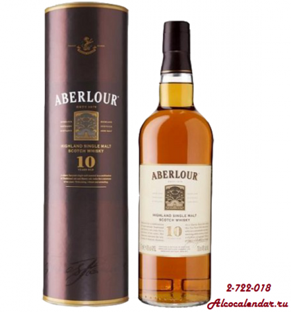 Aberlour 10Y Односолодовое виски тонкой насыщенности и изящности. Виски разливается непосредственно из бочек из-под хереса, в которых выдерживалось, не проходя никакой фильтрации и без добавления воды. 1L-1900